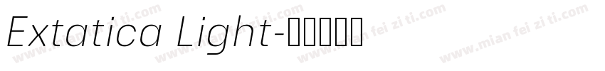 Extatica Light字体转换